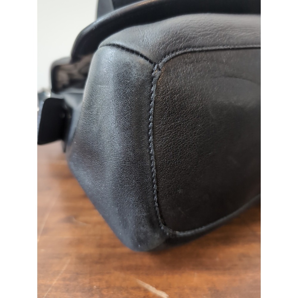 Coach Legacy Flap 9332 Vintage Flap Crossbody Black Leather - Picture 6 of 12